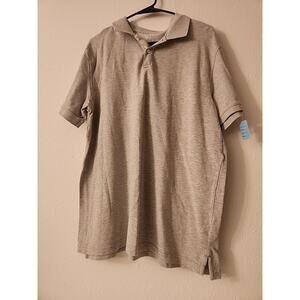 George Men's Classic Pique Cotton 2 Button Polo Shirt Size Large